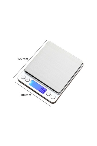 Dolıty Mutfak Terazisi Paslanmaz Çelik Tartı Cihazı Mini 1-kg Beyaz