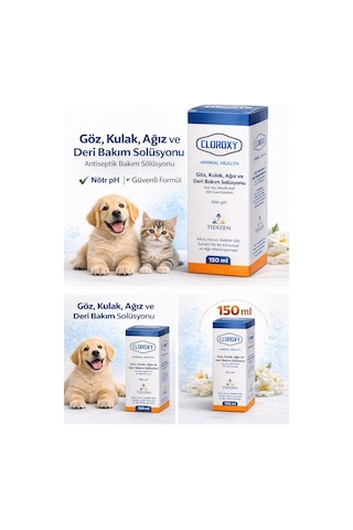 Cloroxy Kedi Köpek Göz Kulak Ağız Ve Deri Bakım Solüsyonu 150 Ml - Antiseptik Bakım Solüsyonu