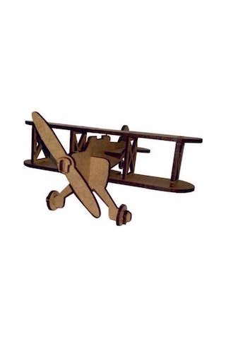 Ahşap Uçak Maketi - 3 Boyutlu