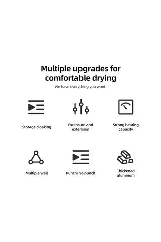 Gizli Geri Çekilebilir Çamaşır İpi Dış Mekan Kapalı Siyah Siyah