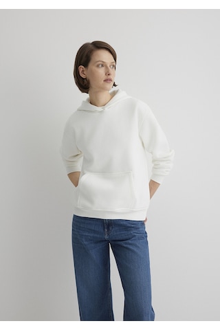 Mavi - Kapüşonlu Beyaz Basic Sweatshirt 167299-70057 Beyaz