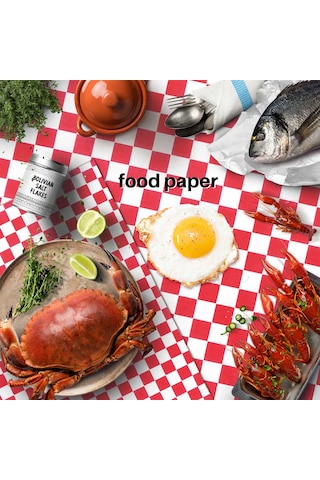 100 Adet Damalı Deli Şeker Sepeti Liner Gıda Wrap Kağıtları, Yağ Çok Renkli