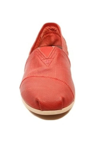 Toms Erkek Red Perforated Leather Kirmizi Kırmızı