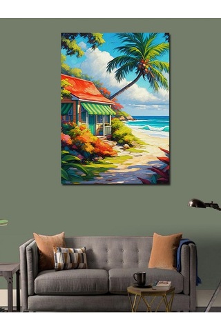 Kanvas Tablo Tropik Kaçışın Cenneti 70cmx100cm