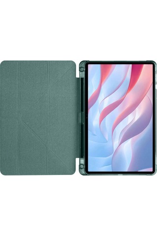 Ardemix Huawei Honor Pad X8 Pro 11.5' Kılıf Tri Folding Kalem Bölmeli Standlı Kılıf Koyu Yeşil
