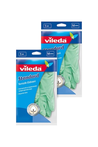 Vileda Standart Orta Boy Bulaşık Eldiven 2'li