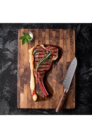 Liangmei Büyük Boy, Yüksek Kaliteli Tik Ağacı Kesme Tahtası: -