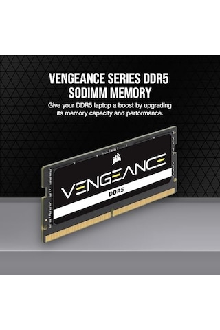 Vengeance Sodımm Ddr5 Ram 16gb 1x16gb 5600mhz Cl48 Intel Xmp Icue Uyumlu Bilgisayar Belleği - Siyah Cmsx16gx5m1a5600c4