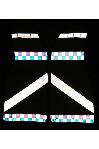 fosforlu reflektorlu motorcu ve bisiklet güvenlık yeleği