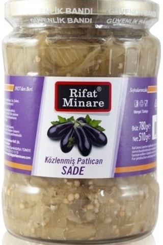 Rıfat Minare Közlenmiş Sade Patlıcan 510 G