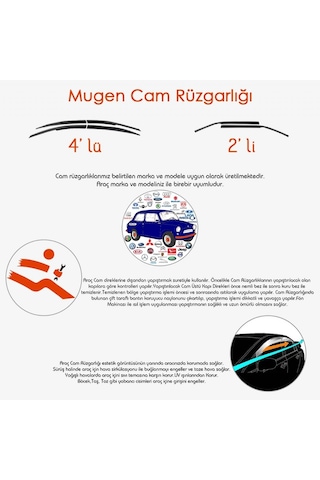 Sunplex Sp-s-144 Fiat Scudo 2021+ /expert/jumpy/zafira/custom/rifter Cam Rüzgarlığı 2 Li