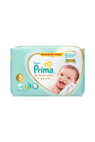 Prima Bebek Bezi Premium Care 5 Beden Jumbo Paket 42 Adet