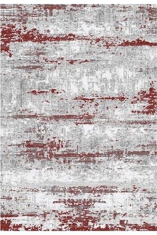 Gri Kırmızı Dijital Baskı Halı Makinede Yıkanabilir Halı Kırmızı