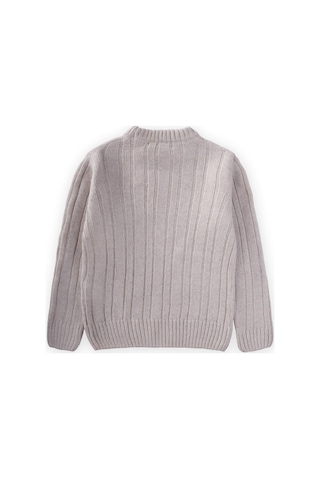 Cigit Saç Örgülü Kazak 1-8 Yaş Taş Taş