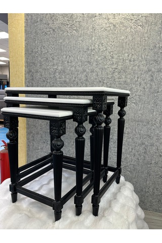 Ahşap Oymalı Zigon Sehpa