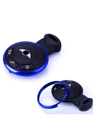 Mini Cooper Kumanda Halkası Alüminyum R55 R56 R57 R58 R59 R60 Metal Kumanda Çerçevesi Mavi