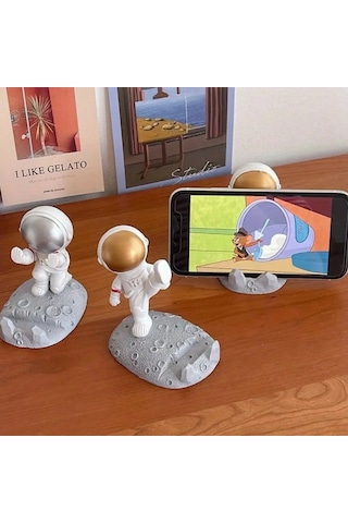 Mini Astronot Model Telefon Ve Tablet Tutucu Standı 5047