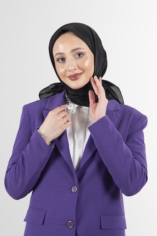 Latte Brisa Vual Eşarp /1196 - Siyah