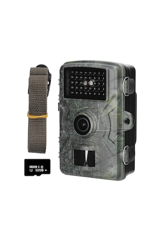 Hallow-16mp 1080p Gündüz Gece Fotoğraf Videosu Kamerası Kamuflaj