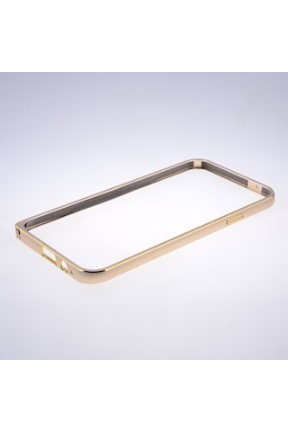 Samsung Uyumlu Galaxy E5 Metal Çerçeve Kilif Bumber 161600956 - Renk / Gold