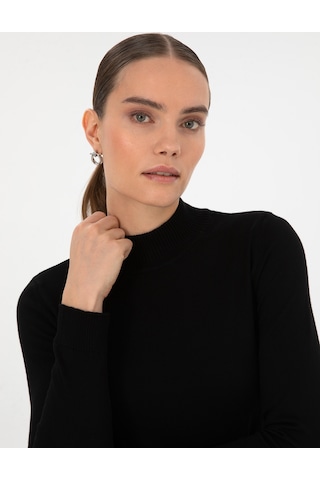 Pierre Cardin Kadın Siyah Kazak /triko 50315768-vr046 Siyah