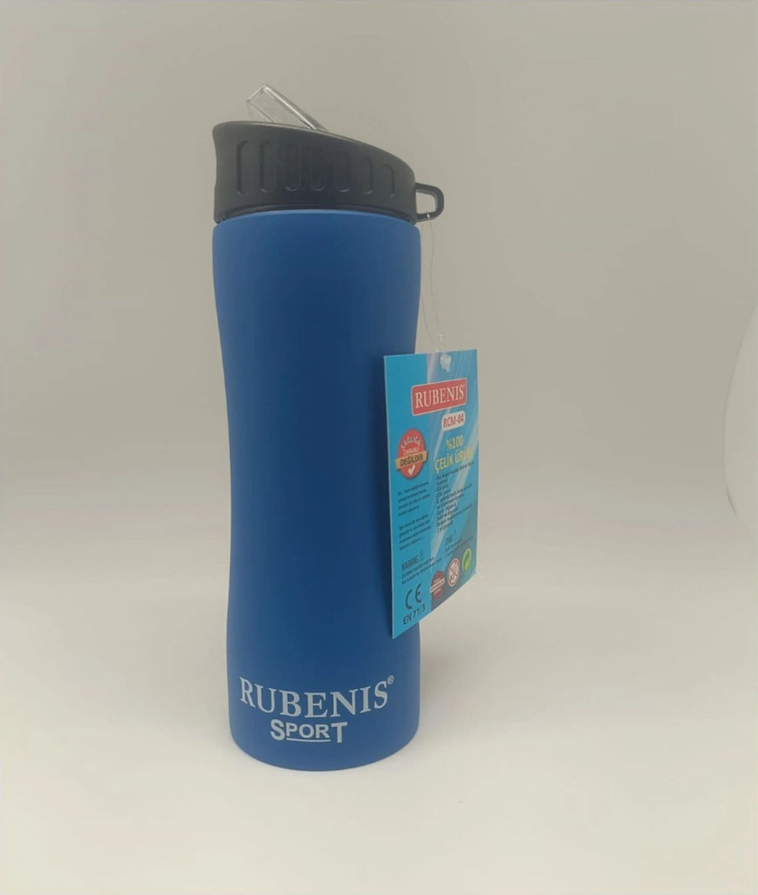 Rcm-04 500ml Ince Gövde Çelik Matara Mavi 1 Adet MAvi