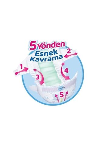 Extra Large 6 Beden Bebek Bezi, 38 Adet