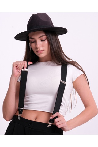 Cottonlab Siyah Kadın Pantolon Askısı