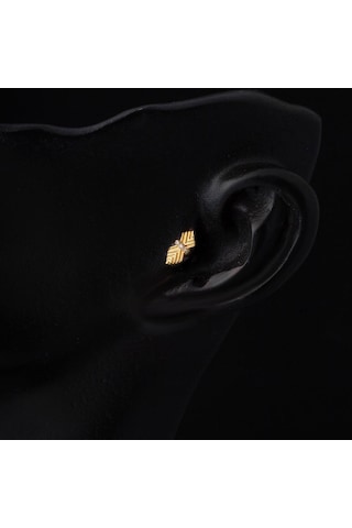 Bilezikci Amazon 14 Ayar Altın Tragus Küpe Kphsy14k22482 Sarı