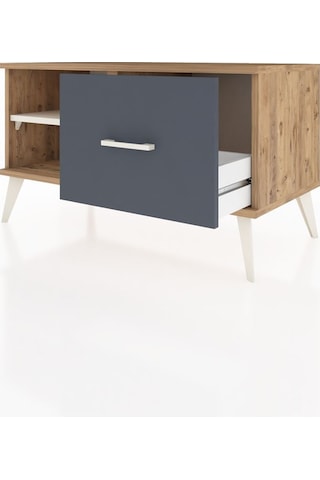 Hyperion Şifonyer Tek Raflı Tek Çekmeceli 88x44x48 Çam-aytaşı/antrasit Aytaşı/antrasit
