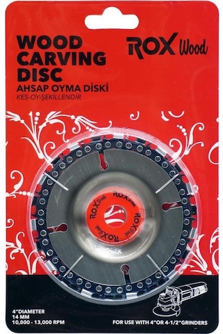 Rox Wood Carving Disc Ahşap Işleme Oyma Diski 102 Mm 22 Diş