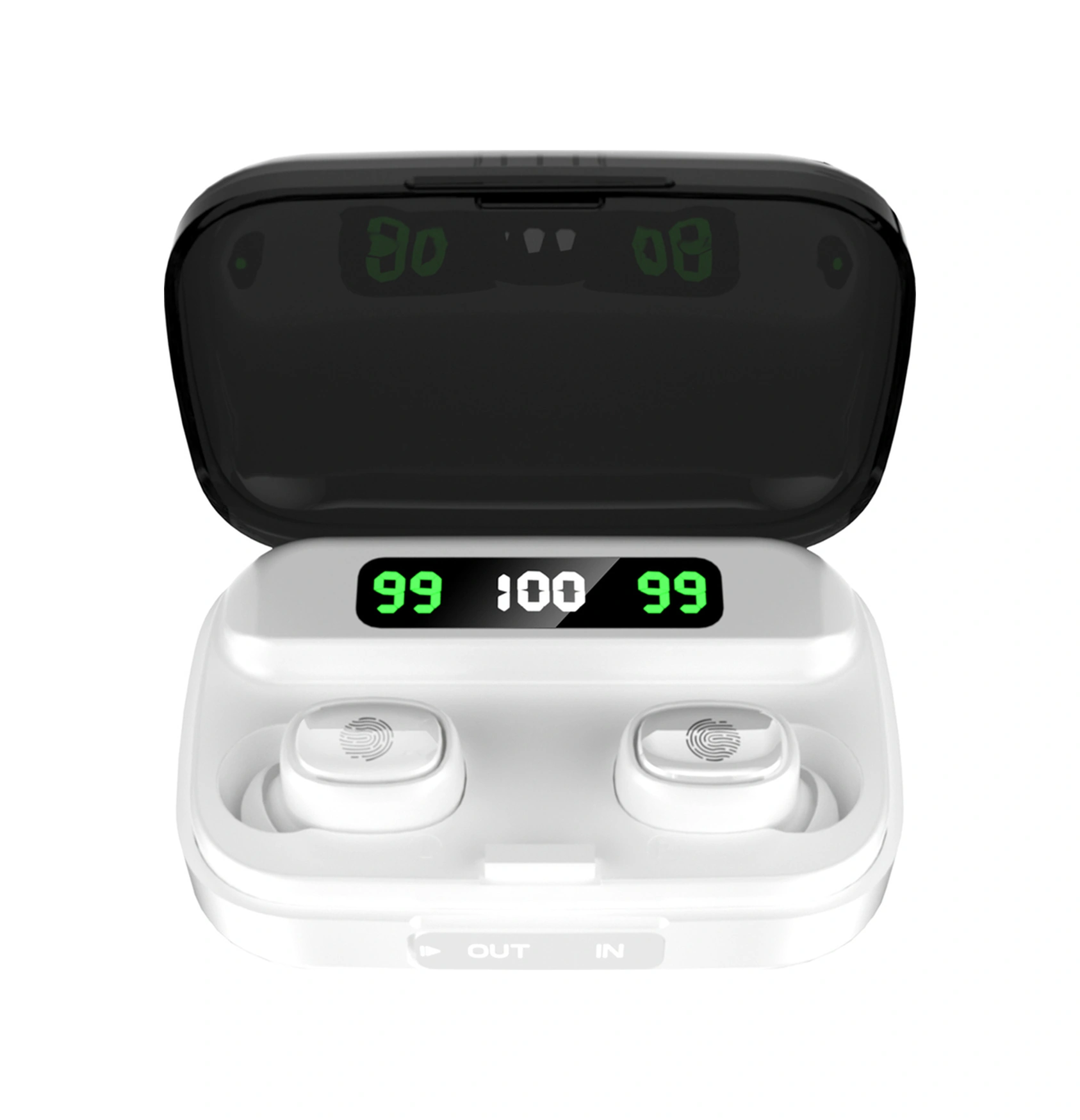 Moveevo Tws-209s Bluetooth 5.1 Kulaklıklar, Dokunmatik Kontrol, Sayısal Göstergeli, Hafif Ve Konforlu, Siyah-mavi-beyaz Seçenekli