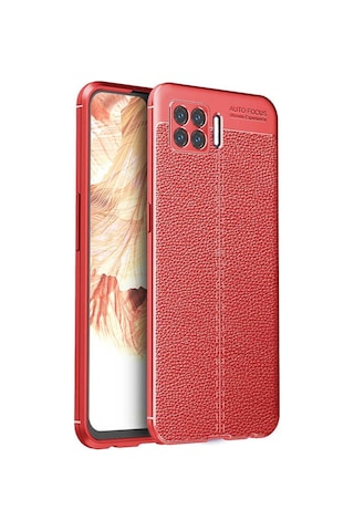 Oppo A73 Kilif Focus Deri Desen Silikon Arka Kapak 488492217