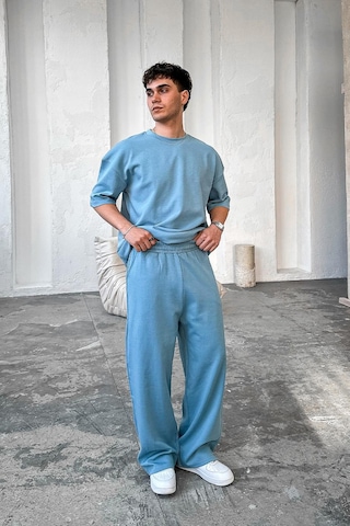 Bebe Mavisi Cozy Premium Basic Baggy Eşofman Bebe Mavisi