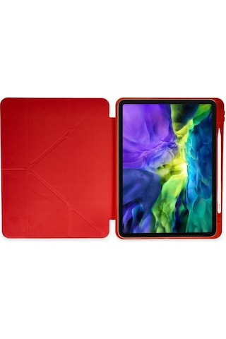 Samsung Galaxy Uyumlu Tab S9 Fe Plus 12.4 Uymlu Standlı Kalem Bölmeli Akıllı Kılıf Kılıf