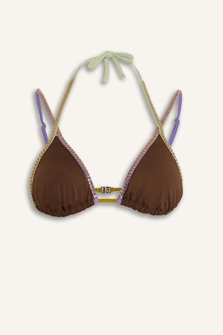 Defacto Lilyrose X Defacto Regular Fıt Bikini Üstü H8839ax26hsbn333 Kahve-bn333