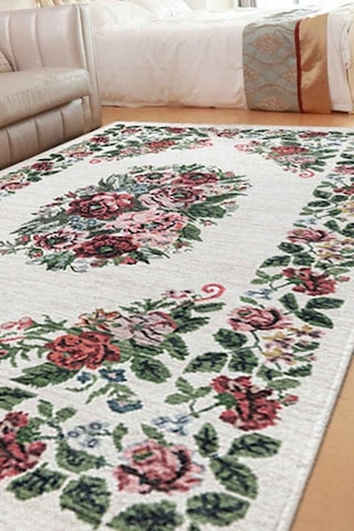 Valencıa-1503 Kaymaz Taban Dekoratif Modern Yıkanabilir Kolay Temizlenen Salon Balkon Mutfak Halısı Kilim Yolluk