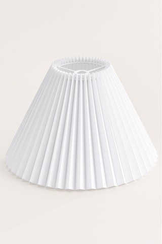 Kırma Lambader Başlığı Pileli Umbrella Kumaş Başlık Çap 36 Cm Lam11 Beyaz