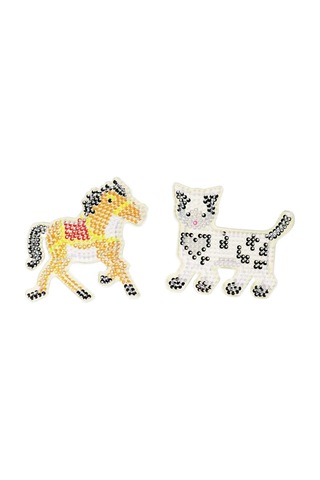 Hayal Gücünüzü Renklendirin: Ütü İle Yapışan 1000 Parça Kedi Ve Zebra Boncuk Seti