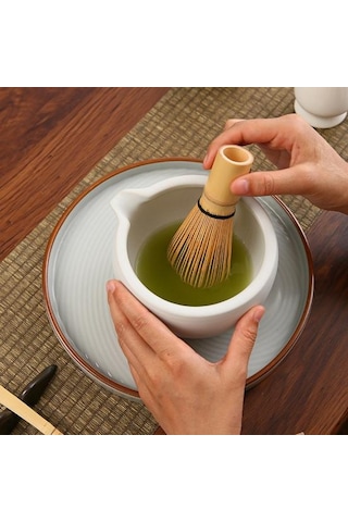 Bambu Matcha Çırpıcı Çay Kaşığı El Yapımı Geleneksel Japon Chasen Karıştırma Fırçası Diğer