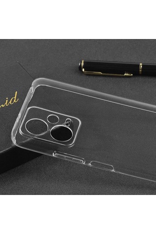 Xiaomi Redmi Note 12 5g Kılıf Zore Şeffaf İnce Ve Esnek Süper Silikon Kılıf