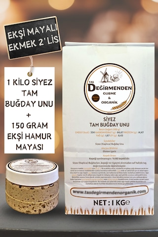 Siyez Tam Buğday Unu - Siyez Ekşi Hamur Mayası