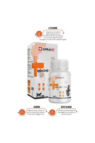 Immune C + ZİNC Kedi ve Köpek için Tablet (75 Tablet)