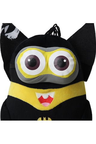 Despicable Me Minions Çılgın Hırsızlar Batman Versiyon Peluş Oyuncak Uyku & Oyun Arkadaşı 30 Cm. Siyah