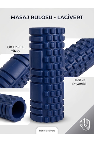 Foam Roller Masaj Rulosu Orta Sert Spor Sonrası Kas Gevşetici Yoga Pilates Fitness Masaj Köpüğü