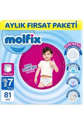 Molfix 7 Numara Xx Large 81'li Külot Bez