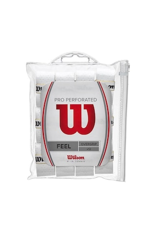 Wilson Beyaz 12'Li Pro Overgrip Perforated Beyaz