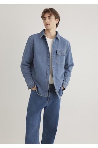 Jeremy Mid Blue Sherpa Classic Denim Çok Renkli