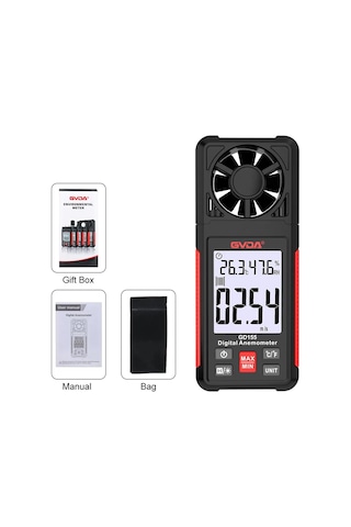 Conventions1 Dijital Anemometre El Rüzgar Hızı Ölçer Gd155 İle
