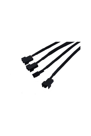 Kangvka Sata'dan 4pin Fan'a Dönüştürücü Kablosu - Bilgisayar Fanı Arayüz Genişletici - 4 Adet 4pin Bağlantı - Pvc Yalıtımlı